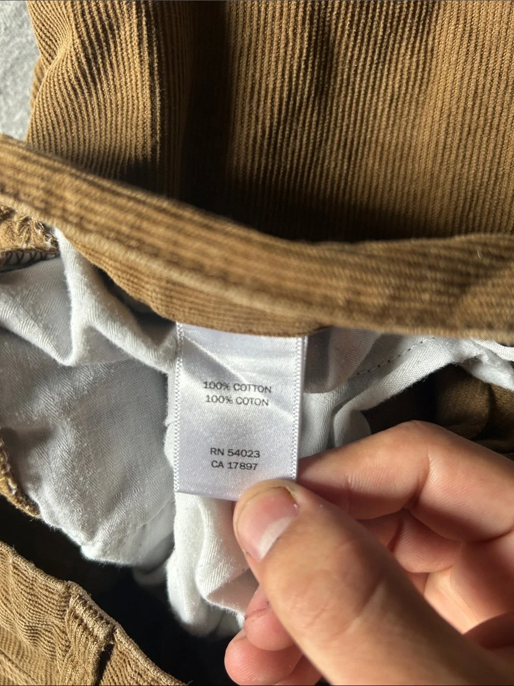Banana Republic Men's Corduroy Pants in Tan Brown 33/32